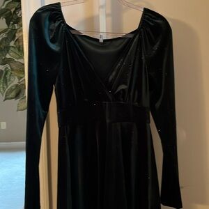 WOMENS VELOUR PARTY DRESS. BY SEXYASASU. NWT